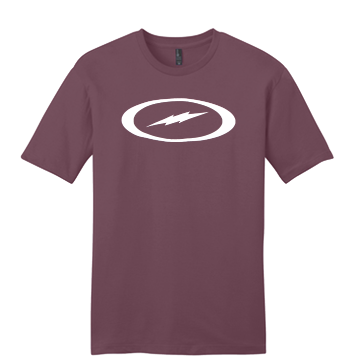 STORM OVAL BOLT TEE PLUM